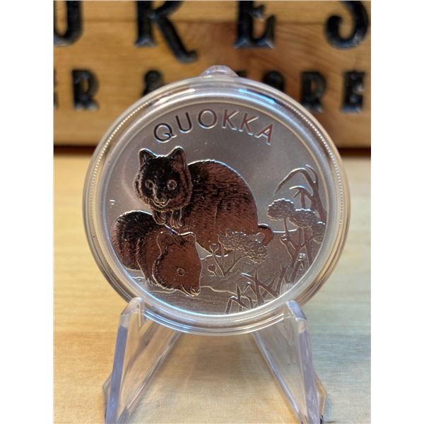 Lot 19-1) 1 oz Australian Quokka 2022 Silver coin