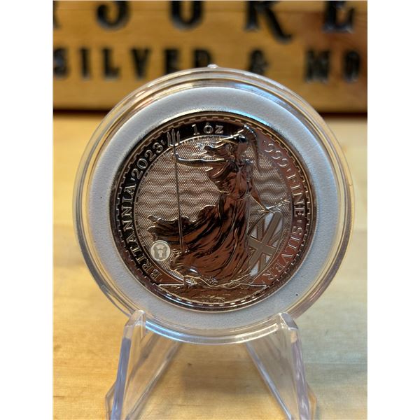 Lot 28-1) 1 oz Britannia 2023 silver