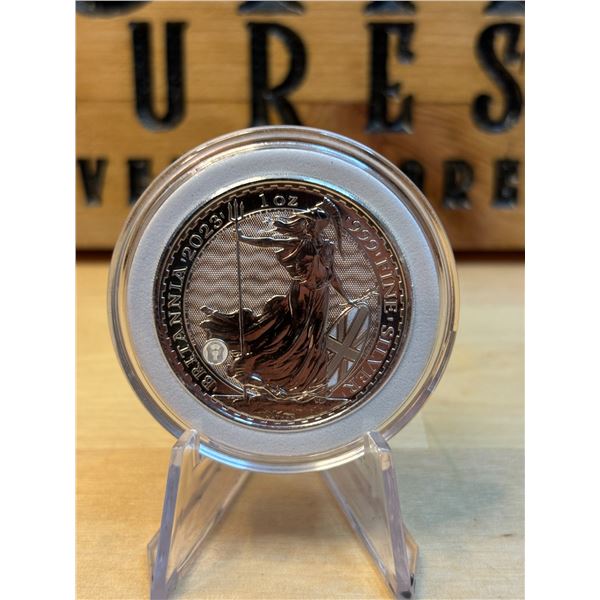 Lot 36-1) 1 oz Britannia 2023 silver