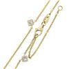 Image 4 : NEW 14K Gold 1.14 ctw Bezel Station Princess Diamond by the Yard Chain Necklace