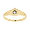 Image 7 : Antique 14k Gold 0.30 ctw Old European Diamond Engagement Ring w/ Repousse Sides