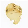 Image 4 : Antique 14k Yellow Gold Open Work w/ Seed Pearl on Turquoise Pin Brooch Pendant