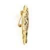 Image 6 : Antique 14k Yellow Gold Open Work w/ Seed Pearl on Turquoise Pin Brooch Pendant
