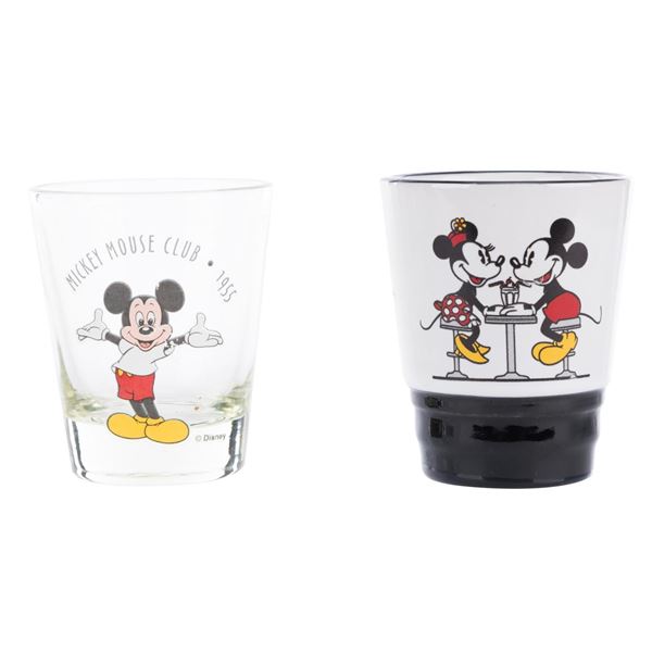 A Pair of Mickey and Minnie Shot Glasses.
