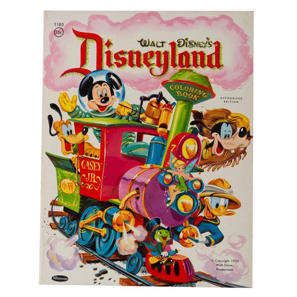 An Opening Year Walt Disney’s Disneyland Coloring Book.
