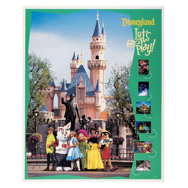 A 1990s Disneyland "Let's Go Play!" Poster.