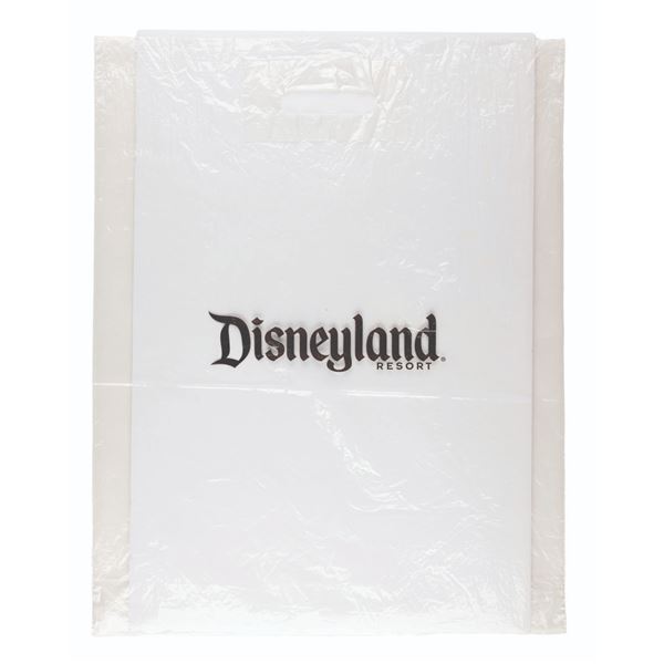 A Clear Disneyland Resort Shopping Bag.