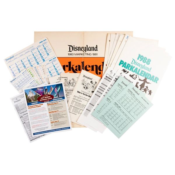 A Large Collection of Cast Member Calendars.