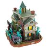 Image 5 : A Haunted Mansion Model with Fiber Optic Lights.