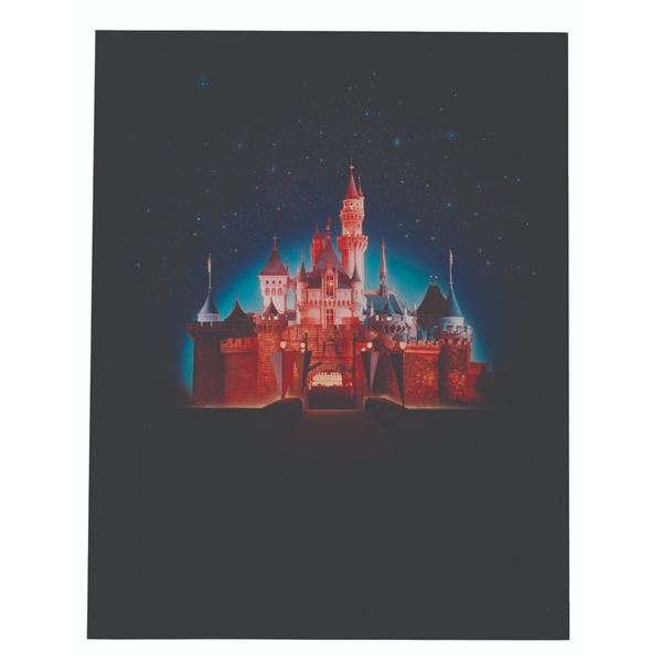 A Sleeping Beauty Castle Print Media Production Photo.