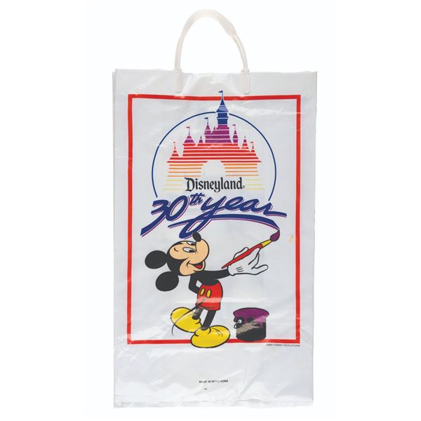 A Disneyland 30th Year Shopping Bag.
