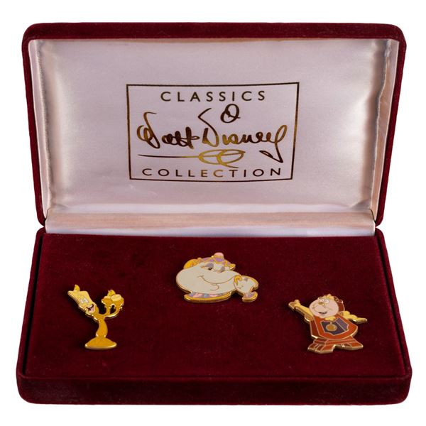 Three “Beauty and the Beast” Pins.