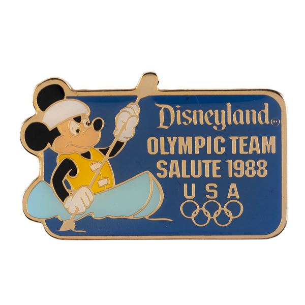 A Mickey Olympic Kayaking Pin.