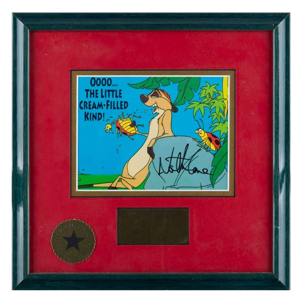 A Nathan Lane Signed “The Lion King” Timon Print.