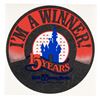 Image 1 : A Walt Disney World 15th Anniversary Winner Sticker.