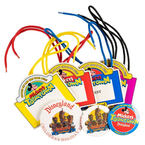 Disney’s Toontown Opening Passes and Buttons.