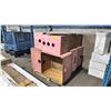 Image 1 : PALLET OF ASSORTED SIZE WOODEN EVENT/ BANQUET STORAGE CRATES