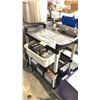 Image 1 : SMALL BLACK MOBILE CART AND CONTENTS