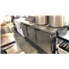 Image 2 : BEVERAGE AIR STAINLESS STEEL 72" X 31" X 42" REFRIGERATED PREP TABLE