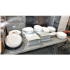 Image 1 : CIRCLE, OVAL, SQUARE DINING/SERVING PLATES OF VARIOUS SIZES