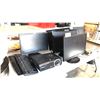 Image 1 : 4 COMPUTER MONITORS BY LG, SAMSUNG AND ASUS, A VIVITEK HDMI PROJECTOR, 2 KEYBOARDS
