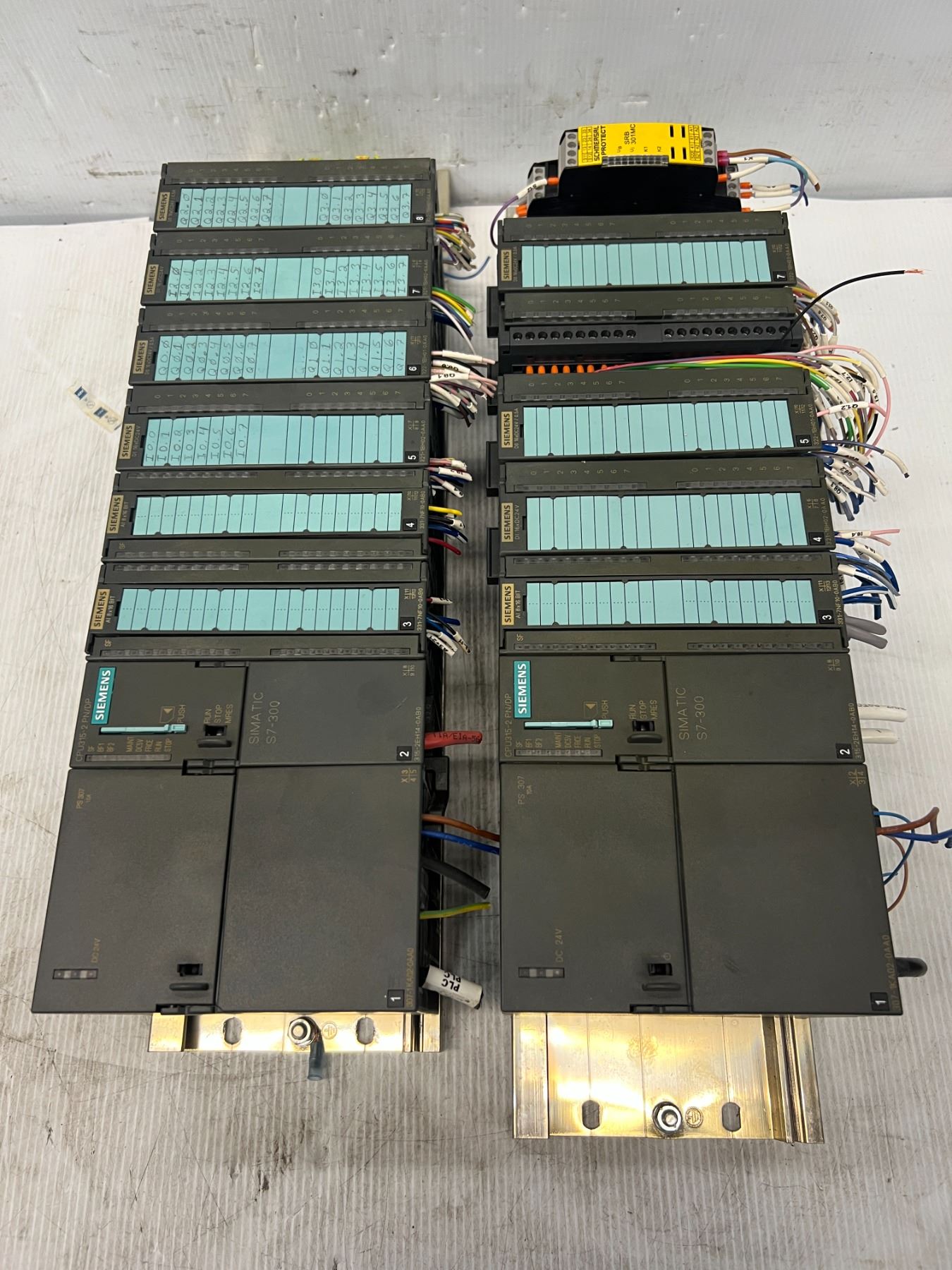 Lot of (2) Siemens Racks w/Modules as Pictured