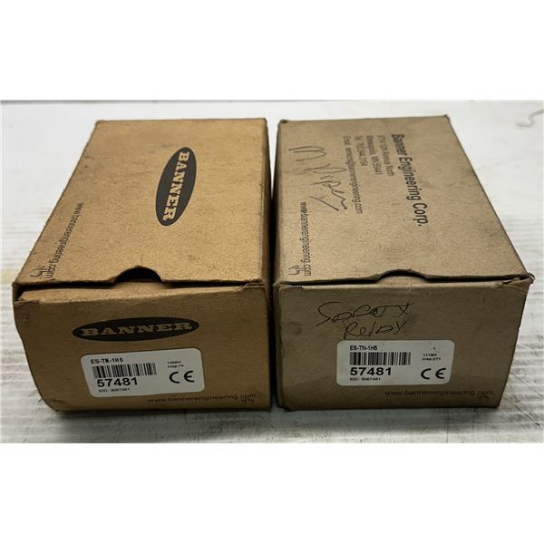 (2) Banner #ES-TN-1H5 Safety Relays