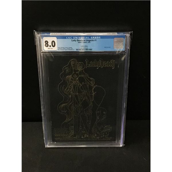 CHAOS COMICS NO.1 LADY DEATH IN LINGERIE CGC GRADED 8.0
