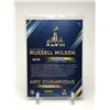 Image 2 : 2014 RUSSEL WILSON SIGNED SUPER BOWL XLVIII PANINI CARD