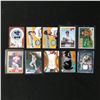 Image 1 : LOT OF 10 AUTOGRAPHED & GAME DAY MATERIALS BASEBALL CARDS