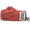 Image 1 : SUGAR RAY LEONARD AND THOMAS HEARNS SIGNED BOXING GLOVE JSA COA