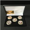 Image 1 : LOT OF 5 DONALD TRUMP COLLECTIBLE COINS AND BOX