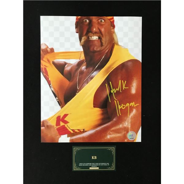 HULK HOGAN SIGNED WWE 8X10 PHOTO (KB AUTHENTICS COA)