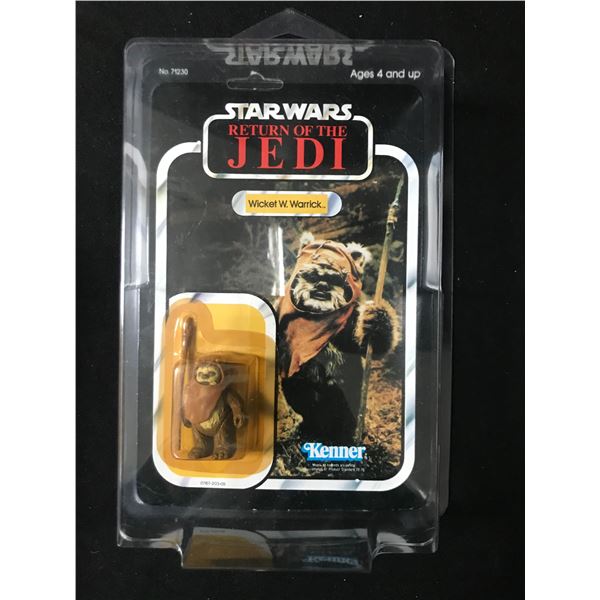 MINT ON CARD STAR WARS RETURN OF THE JEDI WICKET WARRICK 77 BACK