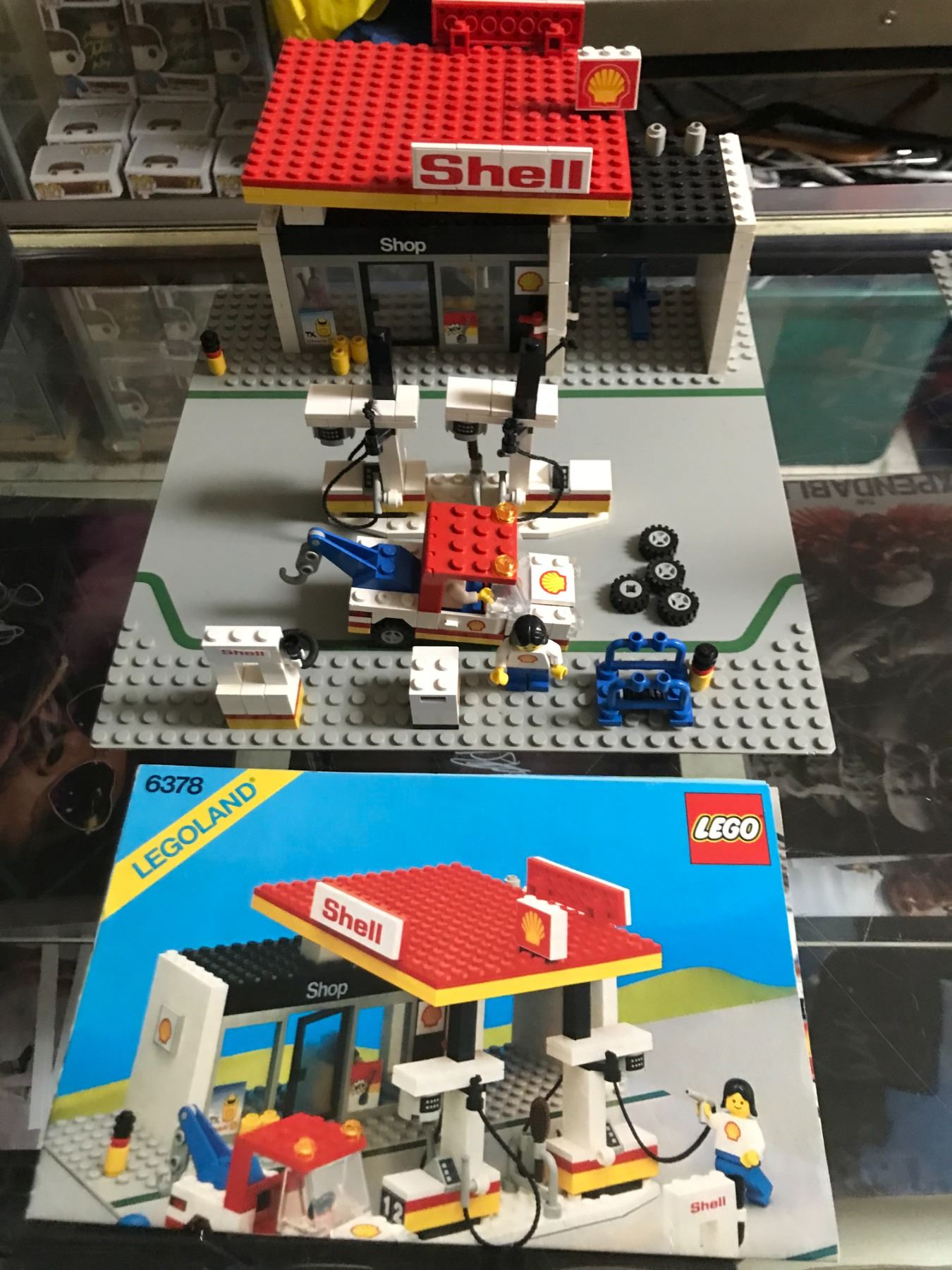 COMPLETE VINTAGE LEGO 6378 SHELL GAS STATION