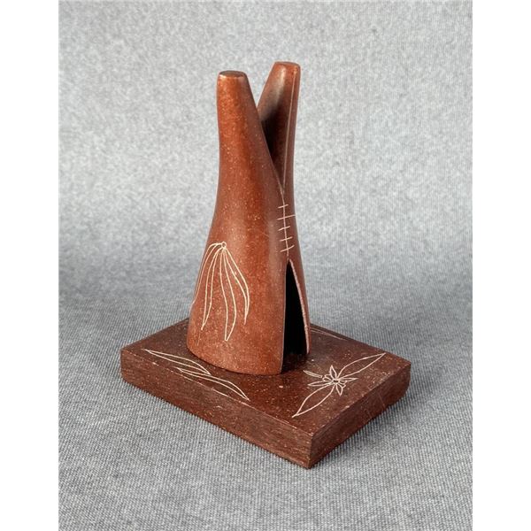 Native American Indian Pipestone Incense Burner