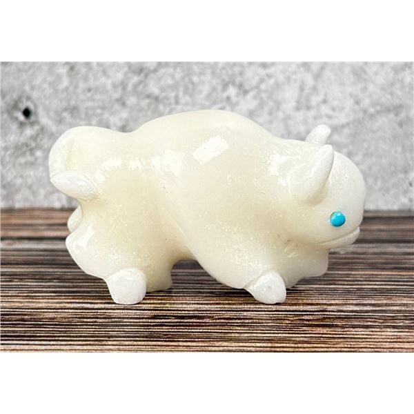 Vince Chavez Zuni White Medicine Buffalo Fetish