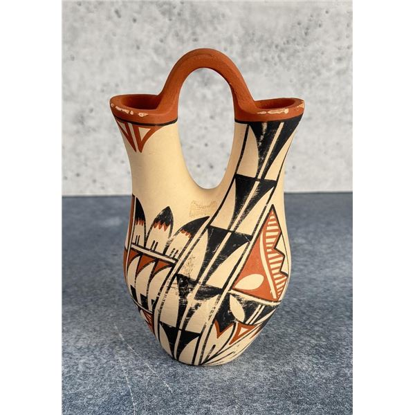 S Waquiu Jemez Pueblo Indian Wedding Vase Pot