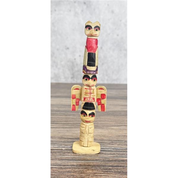 1950s Northwest Coast Carved Bone Totem Pole