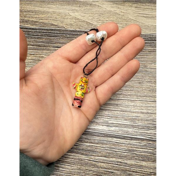 Alaskan Inuit Eskimo Totem Pole Necklace