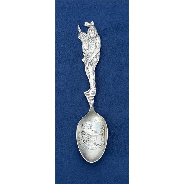 Indian Chief Sterling Silver Souvenir Spoon