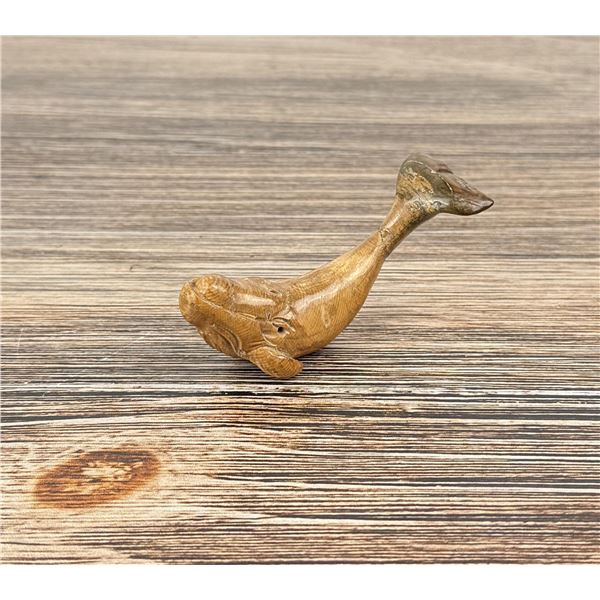 Alaskan Inuit Eskimo Carved Whale
