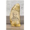 Image 2 : Resin Scrimshaw Whale Tooth