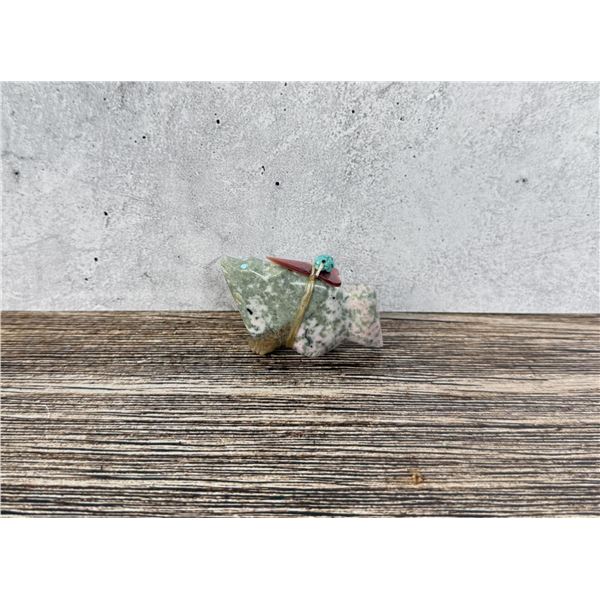 Daphne Quam Zuni Ruby Fuchsite Coyote Fetish