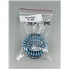 Image 6 : Zuni Petit Point Sterling Turquoise Bracelet