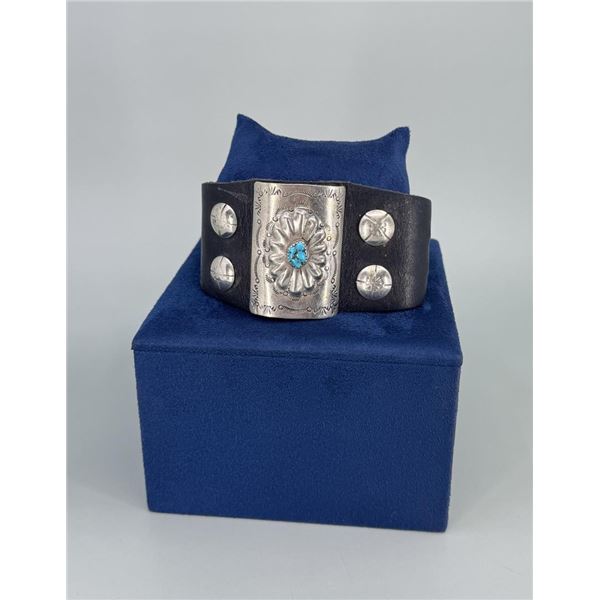 Navajo Sterling Turquoise Ketoh Bow Guard