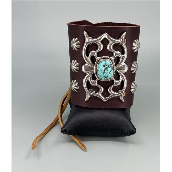 Navajo Tufa Cast Sterling Ketoh Bow Guard