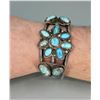 Image 1 : Old Pawn Navajo Sterling Silver Turquoise Bracelet