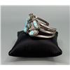 Image 4 : Old Pawn Navajo Sterling Silver Turquoise Bracelet