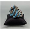 Image 3 : Zuni Petit Point Nickel Silver Turquoise Bracelet